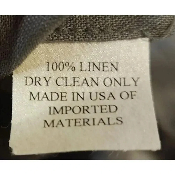 $315 Caroline Rose Women's Gray 100% Linen Front Button Down Shirt Size 2X - Picture 7 of 11